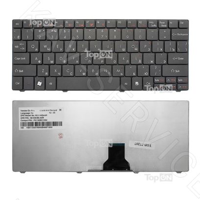 KB.I110A.109 - Клавиатура для ноутбука Acer Aspire One 721, 722, 751, 751H, 752, 753, 1410, AS1401, 1551, 1810, AS1810, 1810T, 1830TZ, Travelmate 8172T