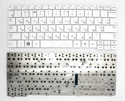 BA59-02686C - Клавиатура для ноутбука Samsung N102, N128, N140, N143, N144, N145, N148, N150, NB20, NB30 (белая)