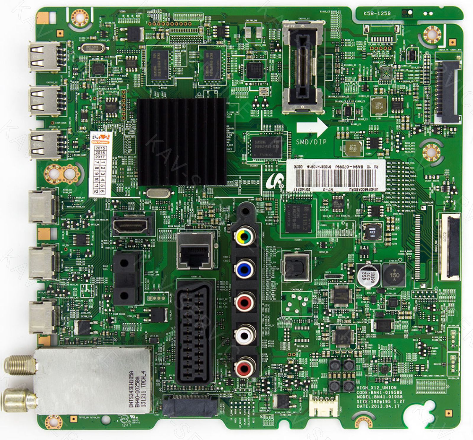 Купить в Барнауле: Плата управления ЖК телевизора Samsung (BN41-01958B, BN94 -07099J)