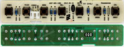 JUC7.820.1301 - Плата кнопок ЖК телевизора DEXP