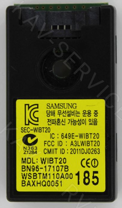 WIBT20, BN96-17107B - Плата BLUETOOTH ЖК телевизора Samsung