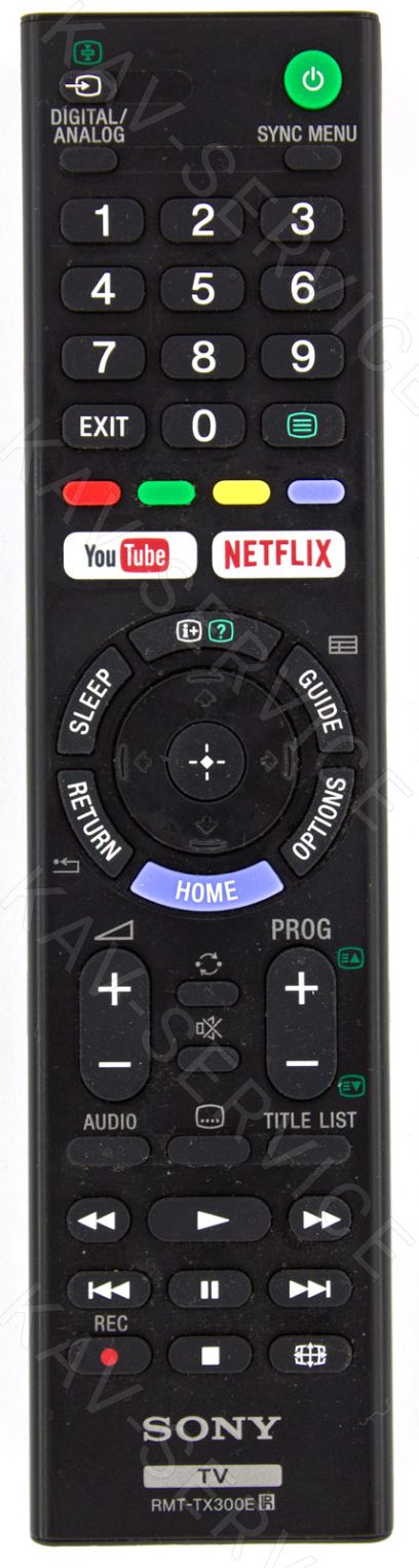 RMT-TX300E - Пульт дистанционного управления ЖК телевизора Sony